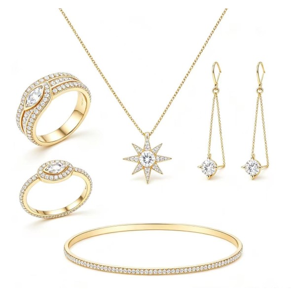 American Vintage Luxury 5-Piece Wedding Set