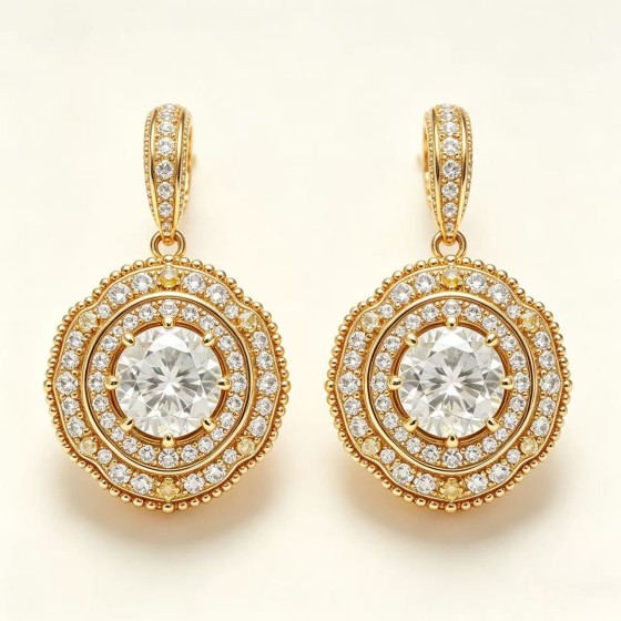 Aurelia Classic Bridal Drop Earrings(pair)