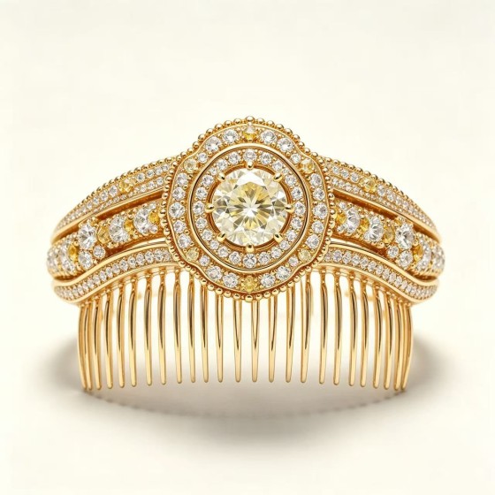 Aurelia Classic Bridal Hair‑Comb Tiara