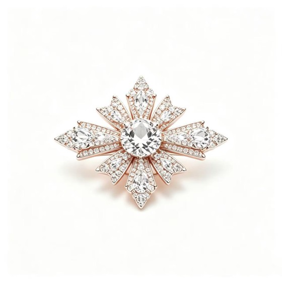 AM Rose Gold Brooch
