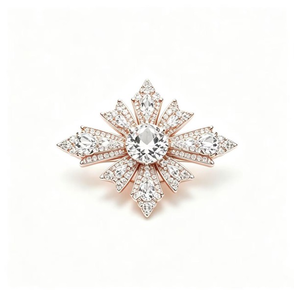 AM Rose Gold Brooch