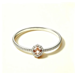 Women's rose gold engagement bangle
